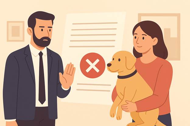 نگهداری سگ توسط مستاجر