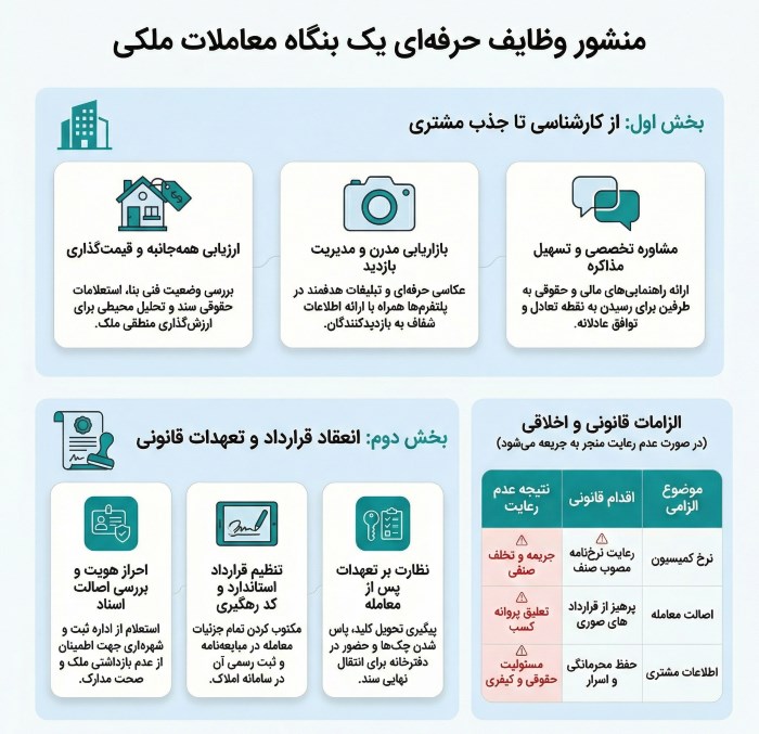 وظایف بنگاه املاک